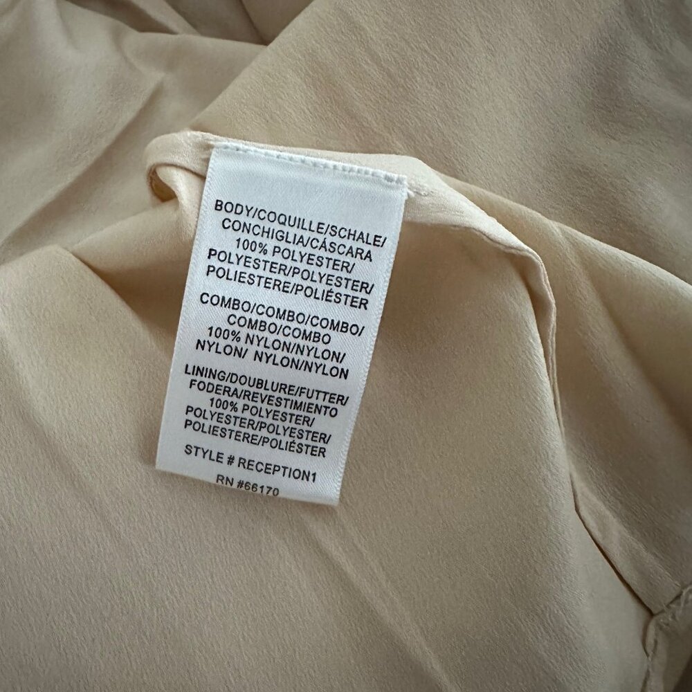 BHLDN Avery Maxi Dress, Oyster Champagne Color, Size 4 - Picture 10 of 11